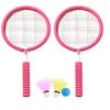 Набор бадминтонных ракеток Портативные бадминтонные ракетки с 2 воланами и сумкой для переноски для детей