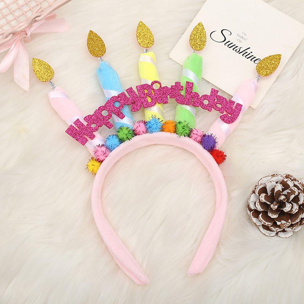 Headdress Happy Birthday Korean Style Headband Women Hair Hoop Birthday Hairband Hair Accessories