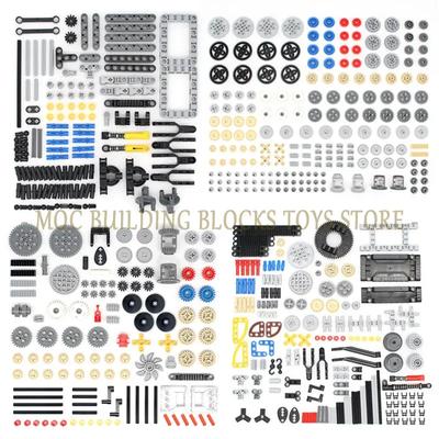 Высокотехнологичные технические детали Штифт Балка Подъемный рычаг Ось Соединитель Панель Шестерня Автомобиль Мотоцикл Строительные блоки Кирпичики Технологический набор Игрушки