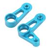 RC Steering Arm Kit Aluminum Alloy Flexible RC Steering Servo Horn Arm for Tamiya XV01 FF03 1 10 RC Car Blue
