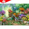 Полная круглая Алмазная мозаика Велосипед Алмазная картина Пейзаж Алмазная вышивка