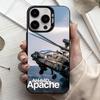 Чехол для телефона Apache AH-64 Helicopter G-Gunships для iPhone17,16,15,14,13,12,11 Plus,Pro Max Черный Конфетный серебристый чехол для телефона