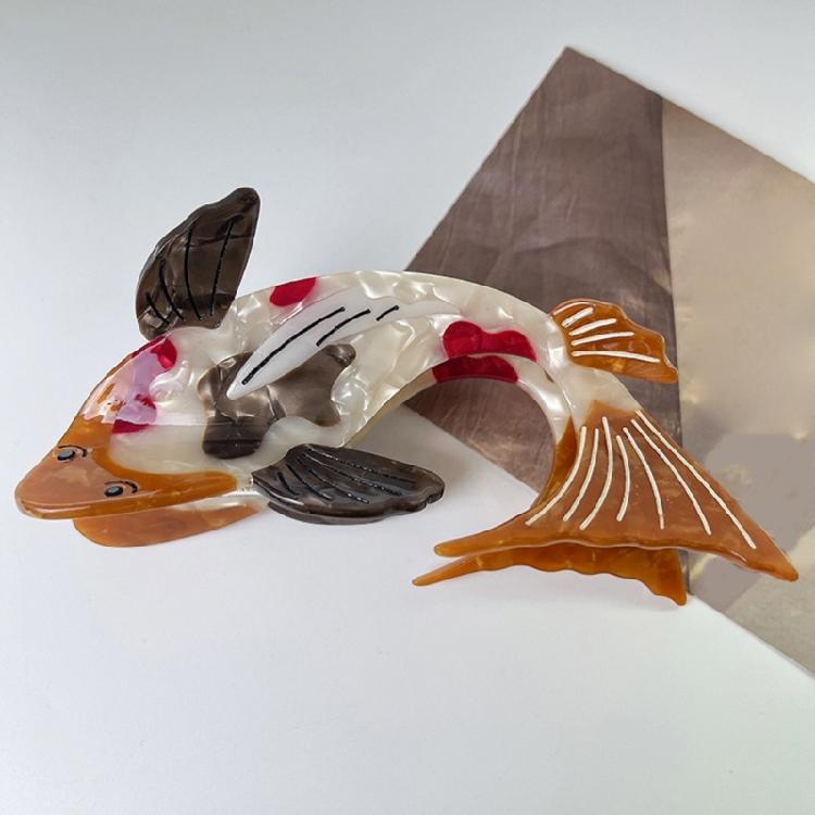 Пляжная заколка-коготь для волос в виде кита, зажим для хвоста, заколки-принцессы, украшение для волос