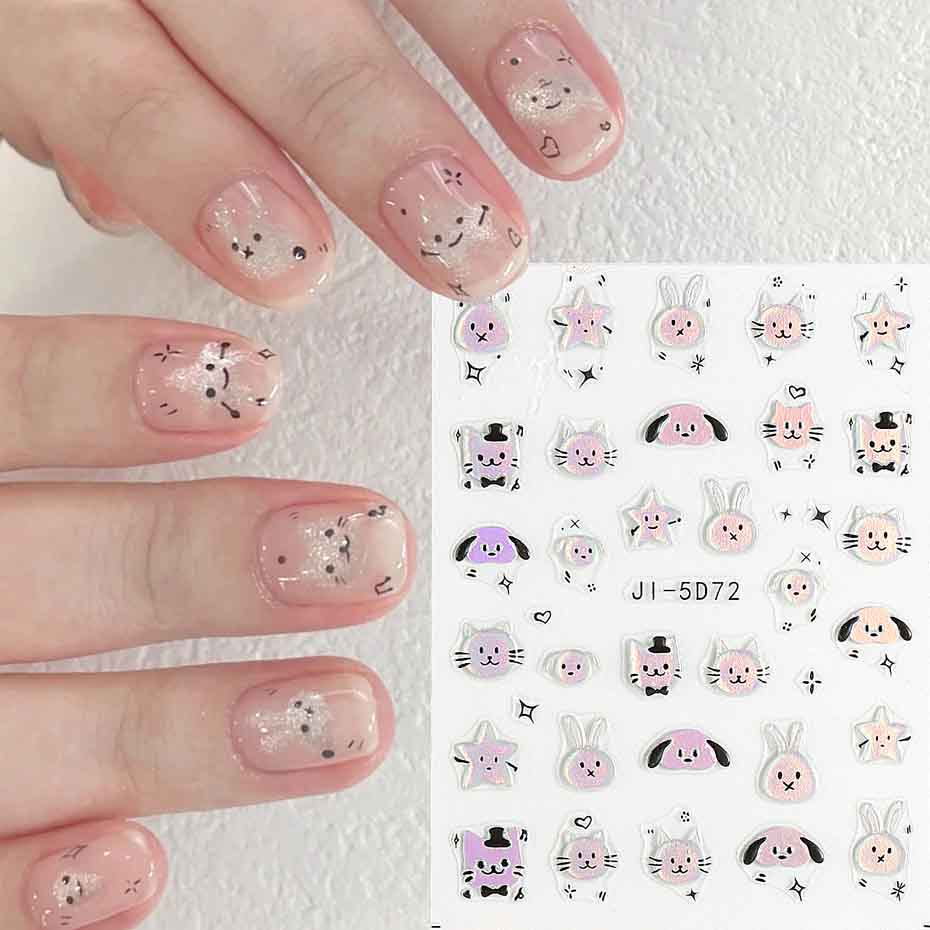 5D DIY наклейки для дизайна ногтей клейкие наклейки для дизайна ногтей маникюр советы письмо лист цветок палочки для ногтей декор обертка