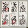 9*6cm Heraldic Playing Cards - 38 Pcs Hand-Drawn Lenormand Oracle Cards for Divination & Collectors - Double-embossed Cardstock