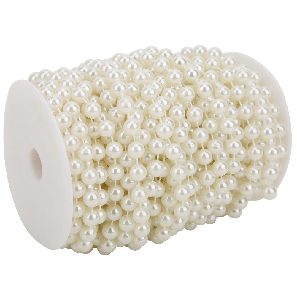 10mm Prl Bd String 20m ABS Faux Prl Bd Clothing Accessories for   Doors Decoration