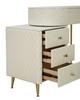 Bed Desk Sharon White  With Stool Cm 120X40X75 (Stool Size Ø36X39)