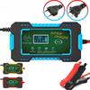 1PC Anchtek Battery Charger 12V Pulse Repair LCD Display Smart Fast Charge AGM Deep Cycle GEL Lead-Acid Charger For Motorcycle Car