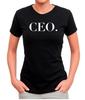 Женская футболка Ideal Brand X-Large CEO Черная 100% Хлопок Мужские Футболки Топ