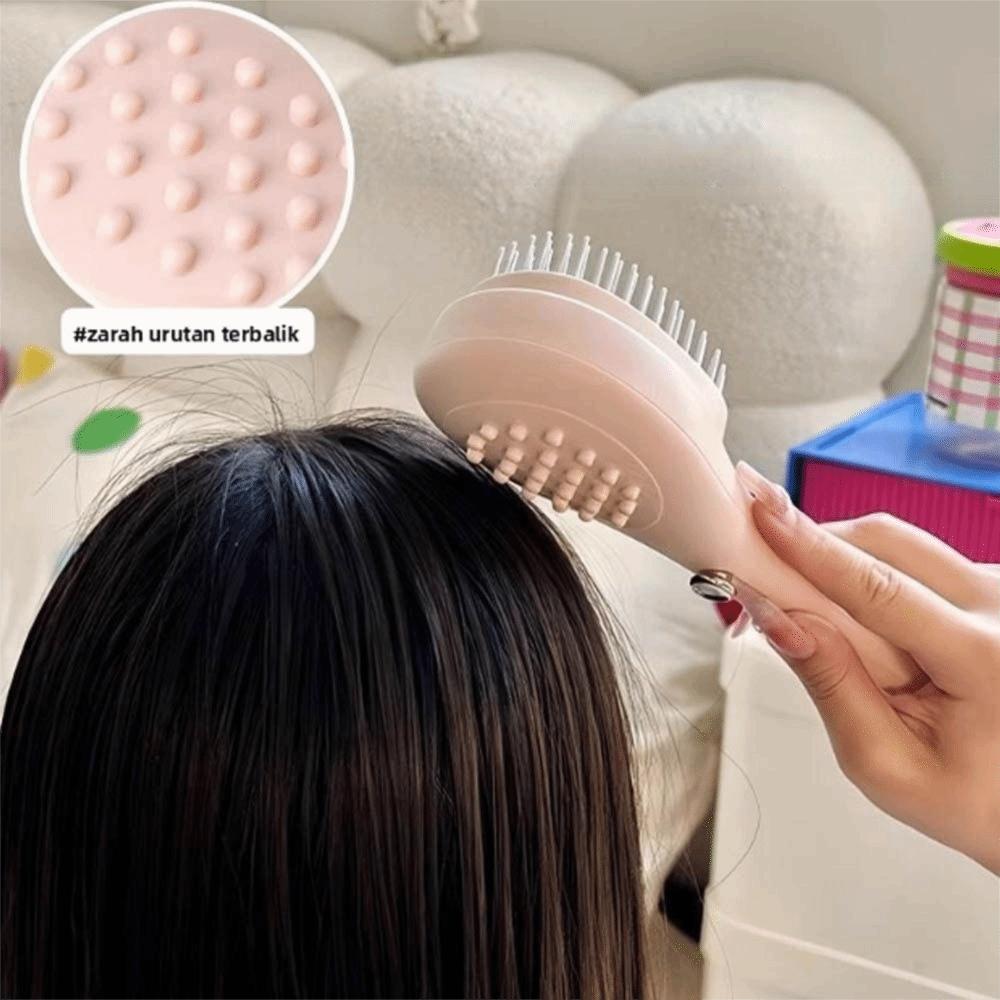 Self Cleaning Retractable Hair Comb Anti Static Scalp Massage Comb Detangling Brush Styling Tool