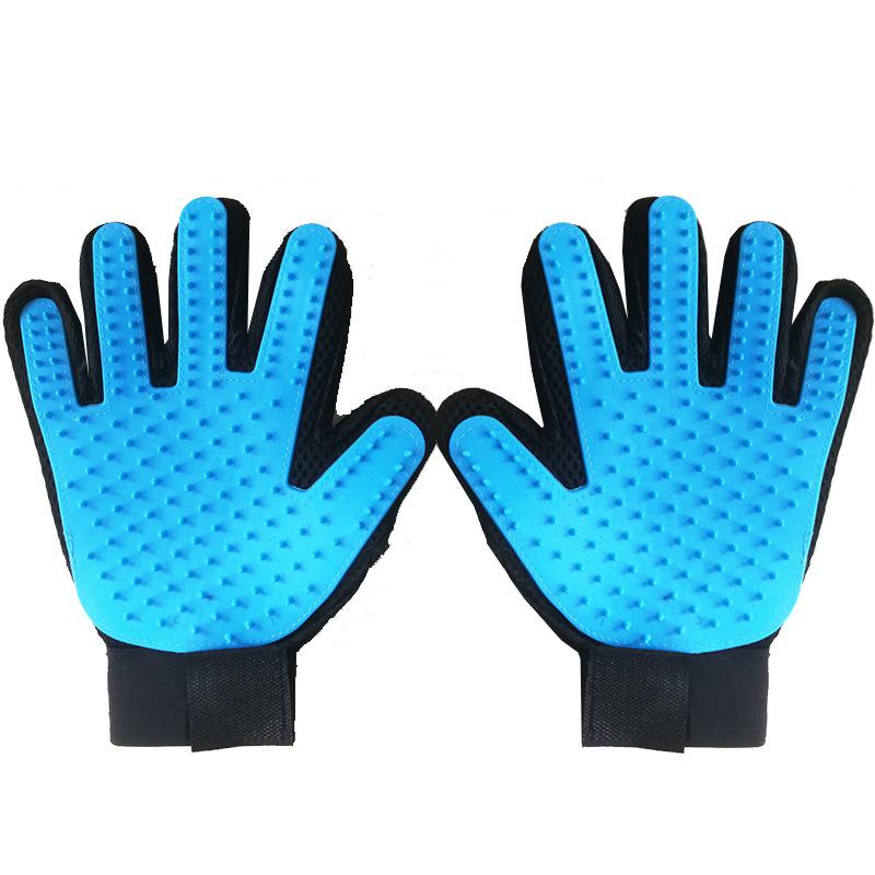 Safe Portable Rubber Pet Grooming Gloves Cleaning Brush Soft Bathing Supplies for Cats Dogs Removes Loose Hair Convenient