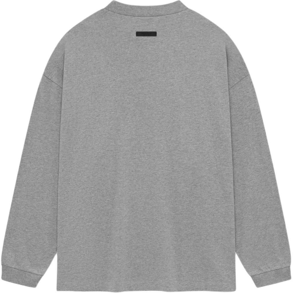 Fear of God Футболка Essentials Jersey с длинным рукавом, темно-меланжевый цвет, мужские топы, серый 125BT244201F
