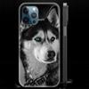 Роскошный чехол для телефона с милым щенком Аляскинского хаски для iPhone 13 15 14 12 11 Pro MAX XR X SE XS 7 8 Plus, черный матовый силиконовый чехол