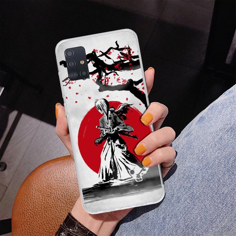 Rurouni Kenshin Anime Phone Case For Samsung Galaxy A52 A32 A22 A12 A51 A31 A50S A30S A20S A10S Note 20 Ultra 10 Plus S10 A72 A7