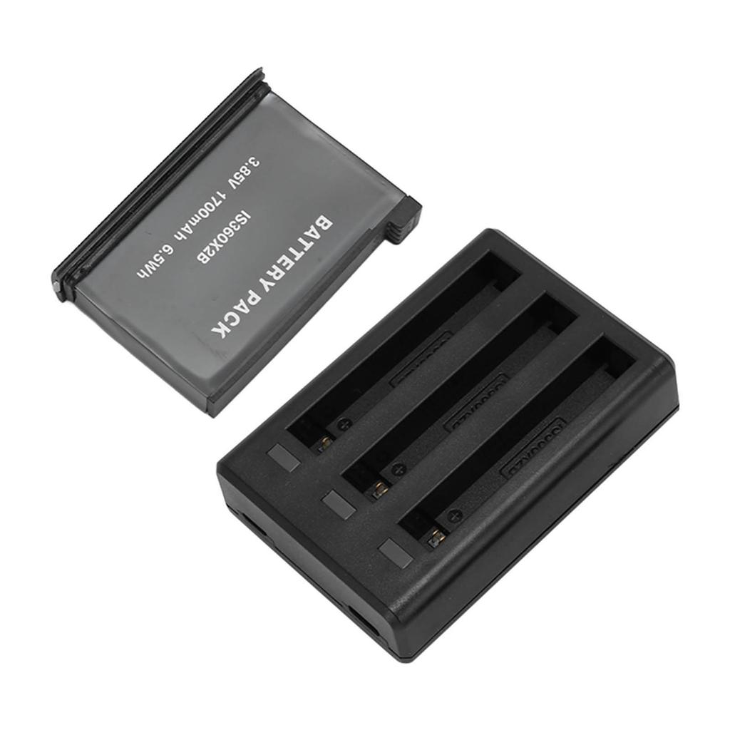 for Insta 360 ONE X2 Battery Charger 3 Channel Fast Charging Battery Charger Hub with Rechargeable Lithium Battery