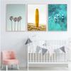 Калифорнийский набор для печати Surf Wall Art Холст Картина Пляжные постеры Серфинг Печать Прибрежный декор Картины для стены гостиной