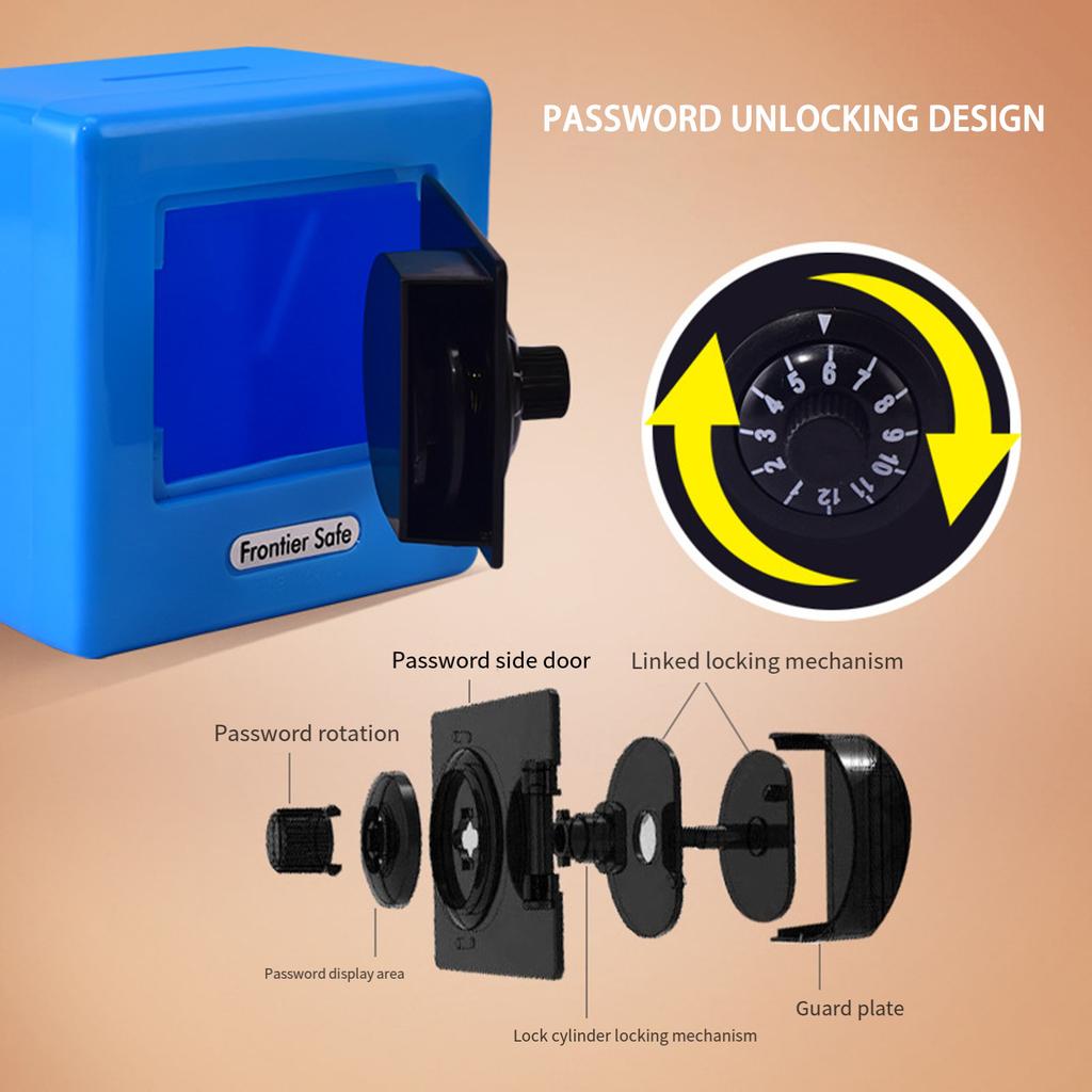 Копилка для мальчиков девочек Мини банкомат Копилка для монет Коробка для сбережений с паролем Детский сейф Банка для денег Подарки на день рождения