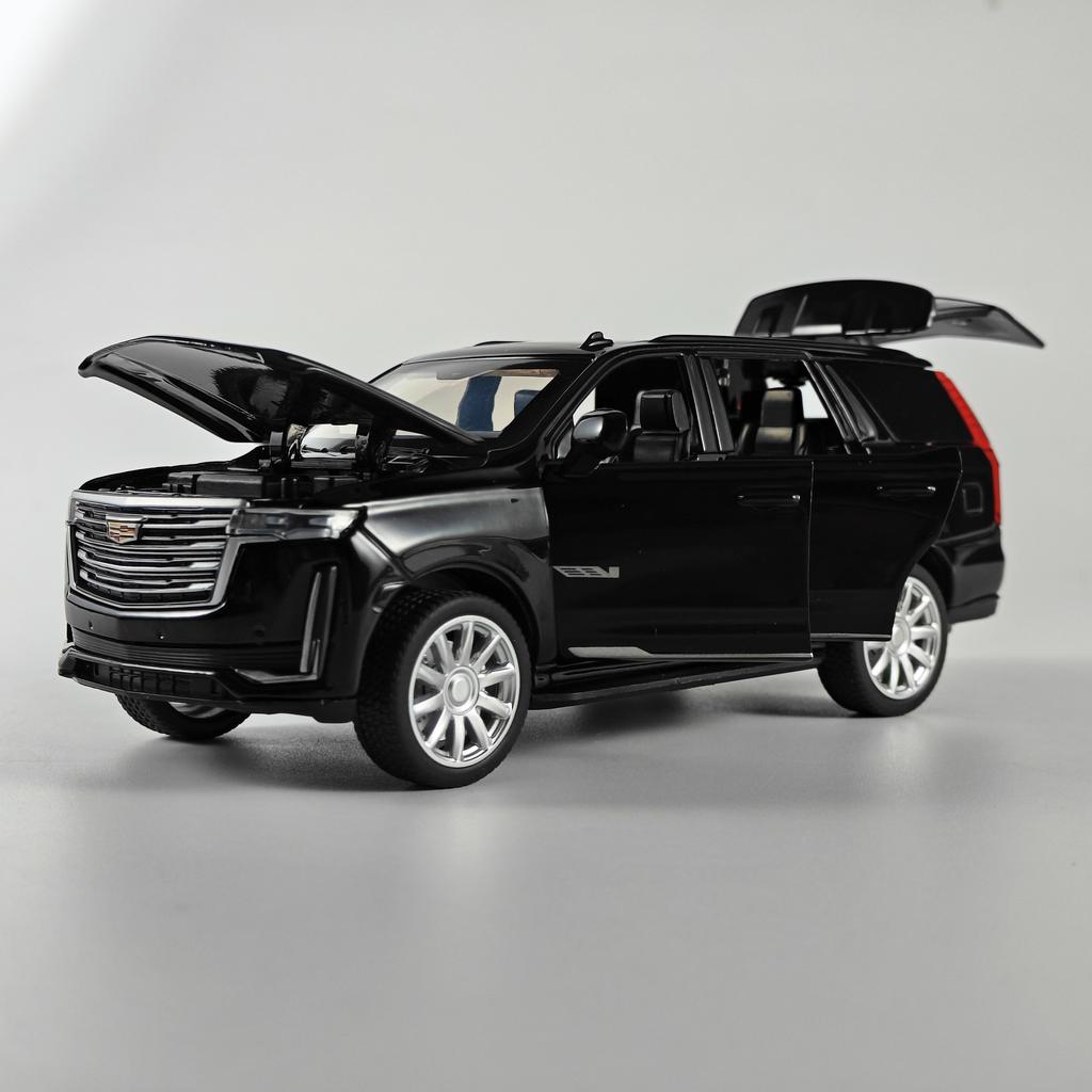 AABHU1 Diecast 1:32 Cadillac Escalade SUV Alloy Model Sound And Light Pull Back Toy Accessories For The Car Birthday Present For Boys