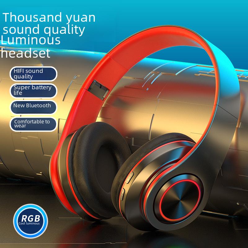 Hot-Selling Luminous Bluetooth Headset: Wireless, Heavy Bass, Sports & Gaming