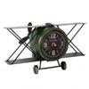 Hometime Metal Mantel Clock - Aeroplane Arabic Dial