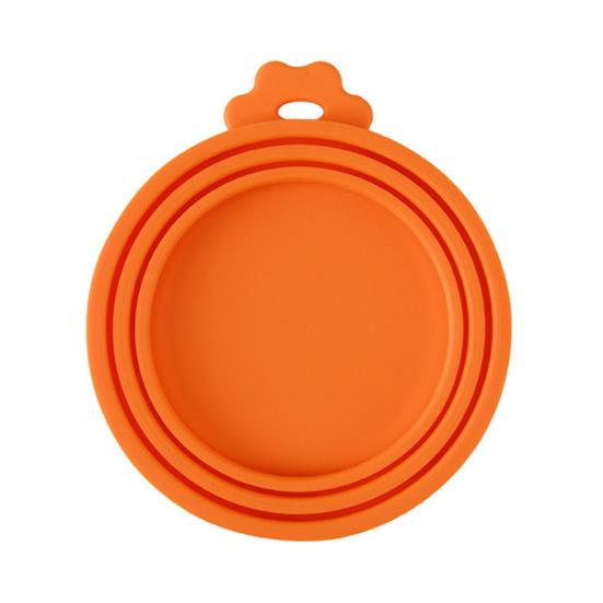 Pet Food Can Lid 3-in-1 Silicone Can Cover One Lid Fits