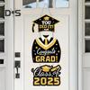 Выпускной 2025 года, подвесная табличка для входной двери Выпускной 2025 года Приветственная табличка для украшения крыльца выпускного