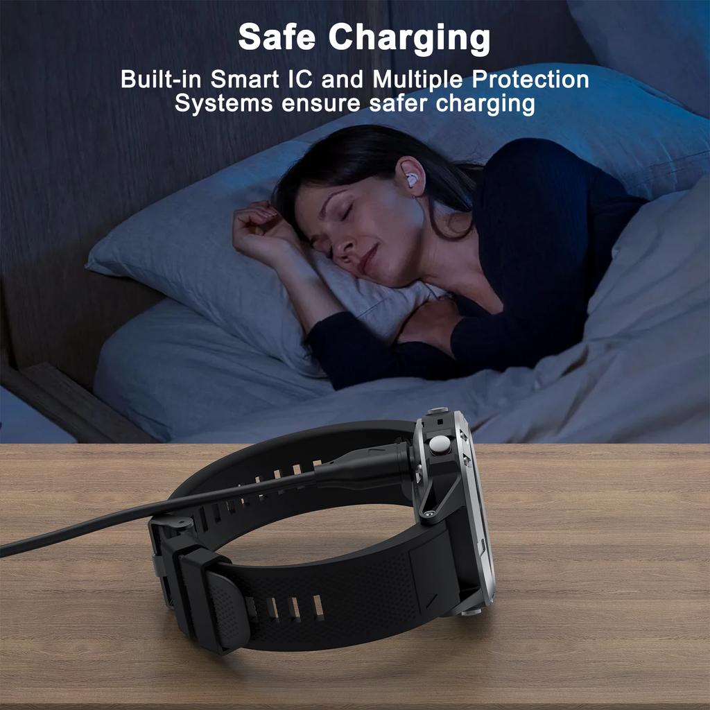 Кабель для зарядки часов Type C для Garmin Venu2/VenuSq2/3/3S Fenix 5/6/7/8 Vivoactive4/4S/3 Зарядный кабель для Forerunner 965/266