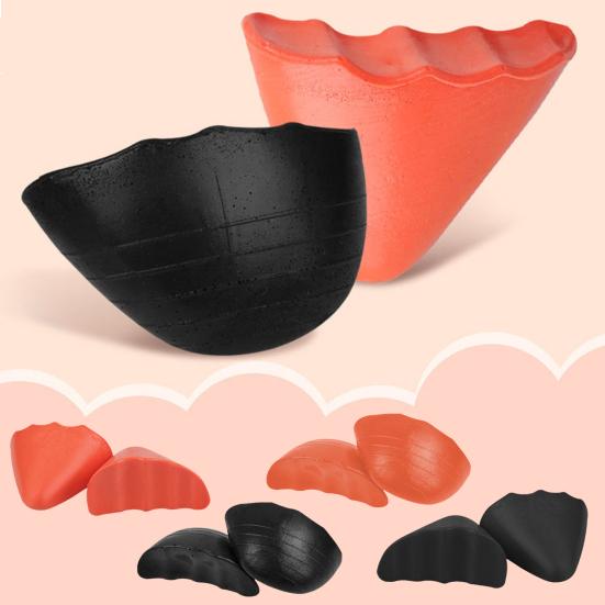 1 пара пенопластовых заглушек для пальцев, фиксирующих мешковатую обувь, утолщенный дизайн, мягкая текстура, подушечки половинного размера, женские и мужские аксессуары