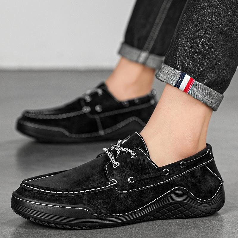 Men Big Size Loafers  38-46 Leather Moccasins Casual Shoes Mens Driving Shoe Summer Outdoor Comfy Slip On Men Lazy Shoes Zapatos