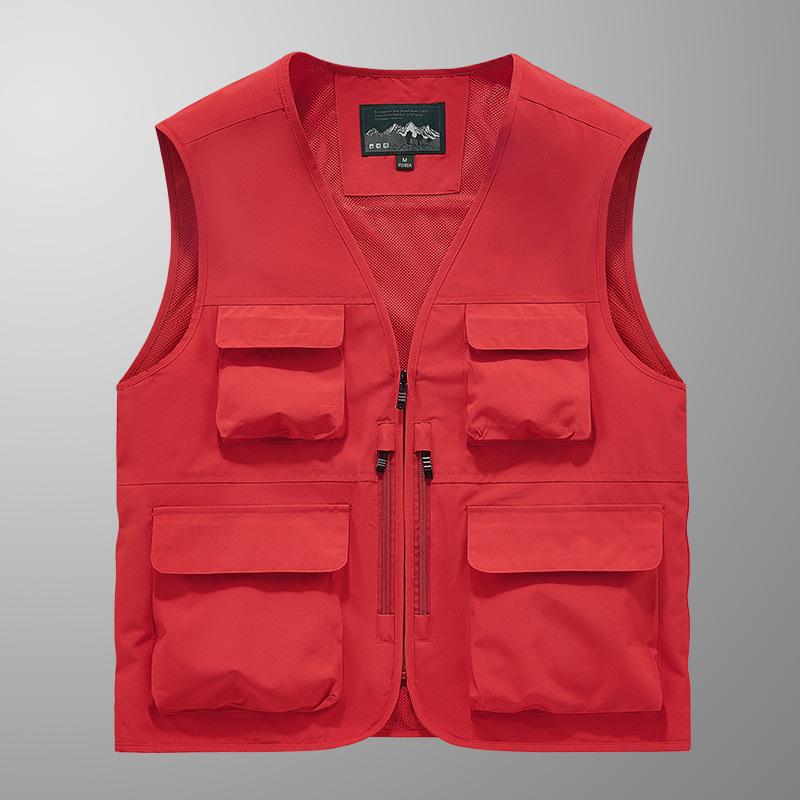 New Vest Workwear Multi-pocket Vest Men's Thin Outdoor Vest Outdoor Sports Vest Vest Vest