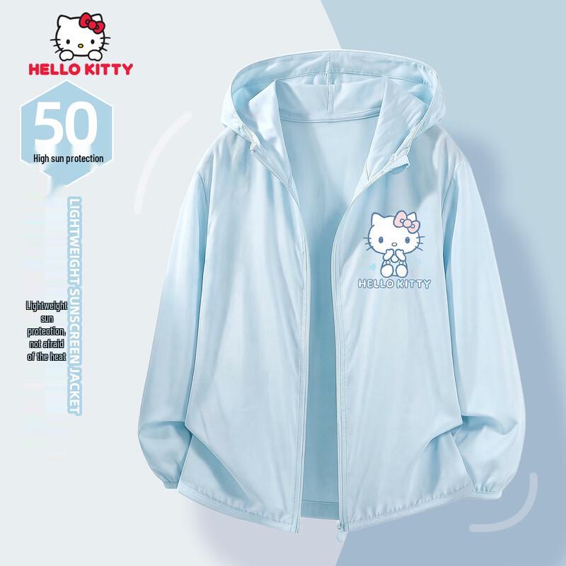 Hello Kitty Легкая детская солнцезащитная куртка 2026 с защитой от УФ-излучения