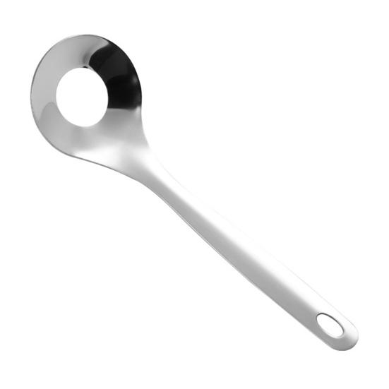Meatball Maker for Shrimp Stainless Steel Spoon, Ergonomic Long Handle Manual Utensils, Non-Stick Spoon Oval Leak Design Kitchen Tool Meat And