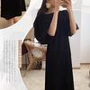 Puff Sleeve Summer Long Dress for Half Maxi Loose Textured Solid Summer Clothing [Vmiutyer LLOP] Women, Sleeve, Length, Fit, Figure-Flattering,