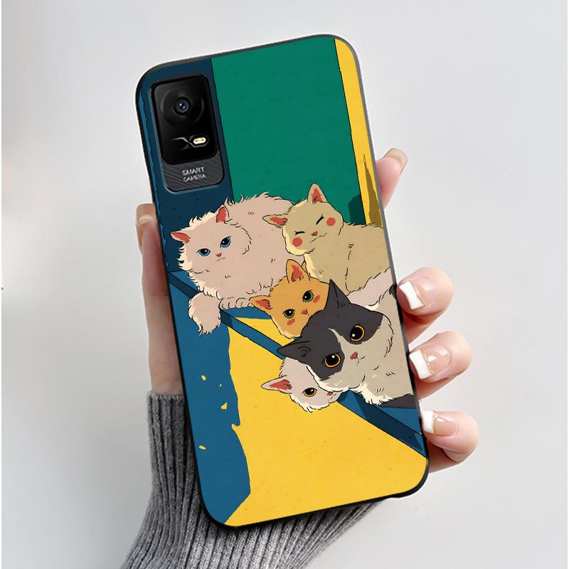 Милый Чехол Для TCL ION X / TCL ION V / TCL 40Z Capa Защитная Крышка TCL ION Z Fundas Печатный Корпус Мягкий Силикон Мультяшный Чехол