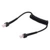 UT-019-1.0M RJ45 Male To Cat6 Male 8P8C UTP Stretch Coiled Cable LAN Ethernet Network Patch Cord 100cm
