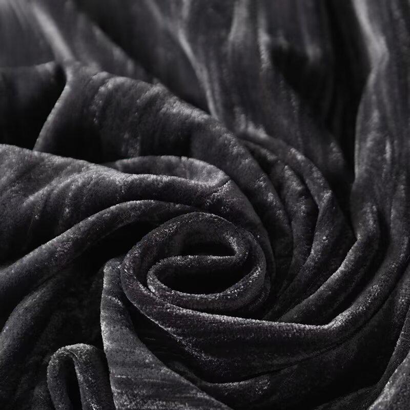 2025 Spring Women's Slim Minimalist Velvet Wide-Leg Pants