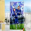 Chelsea Fc Football Player Beach Towel Quick-Dry Soft Microfiber Comfortable Lightweight Suitable for Swimming, Gym, Camping, Yoga Vacation