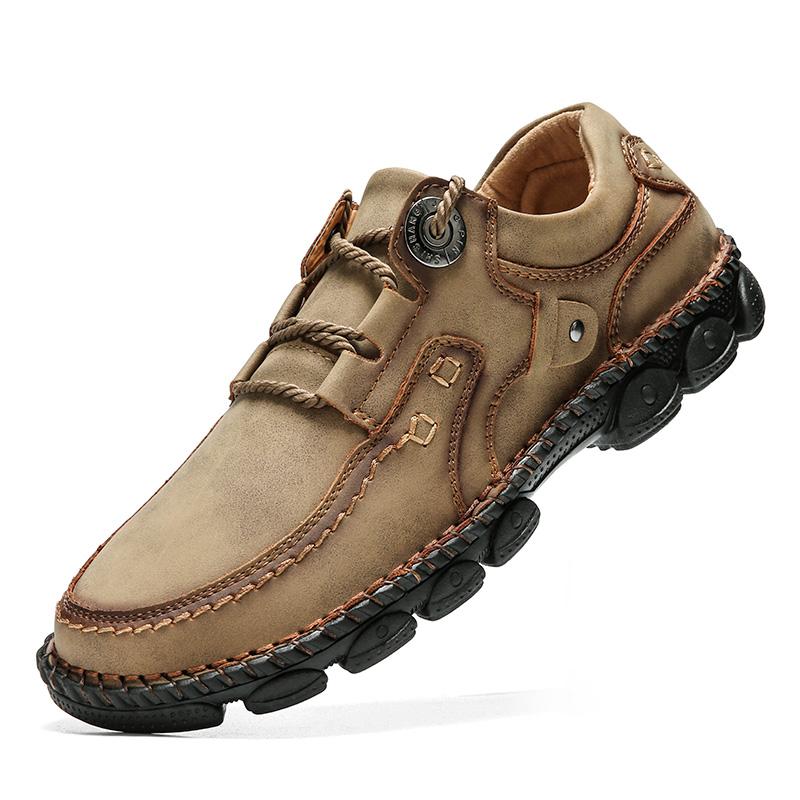 Повседневная кожаная обувь ручной работы, мужские лоферы, удобная мужская обувь из мягкой кожи, мокасины, мужская обувь на плоской подошве