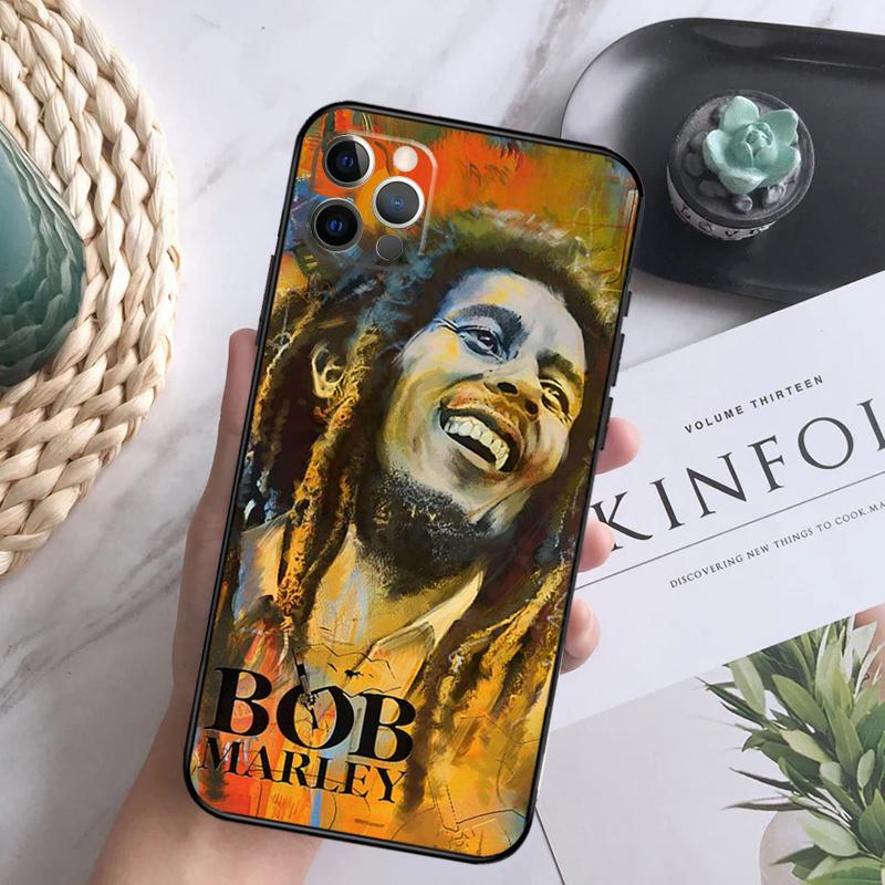 Чехол для телефона Bob Marley для iPhone 16 15 14 13 12 11 Pro Max 12 13 Mini 7 8 16 Plus X XR XS Max