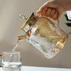 Water Pitcher Cold Brew Tea Carafe Heat Resistant Teapot Diamond-Cut Design Glass Water Kettle for Iced Tea