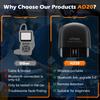 XTOOL Advancer AD20 Мини Bluetooth 5.0 OBD2 Сканер Полный набор функций OBD2 Диагностический инструмент для автомобиля Чтение/Сброс кодов неисправностей Универсальный