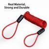 Bike Spring Cable Lock Anti-Theft Disc Lock Motorcycle Security Reminder Cable Bike Scooter Protection Accessories