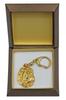Shar-Pei - Gilded Key Ring with Dog In Gift Box, Handbag Decoration, Luxury Accessory by Art-Dog Brand
