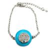NOA [G0300] - Silver Turquoise 'Nacre En Folie' Designer Bracelet