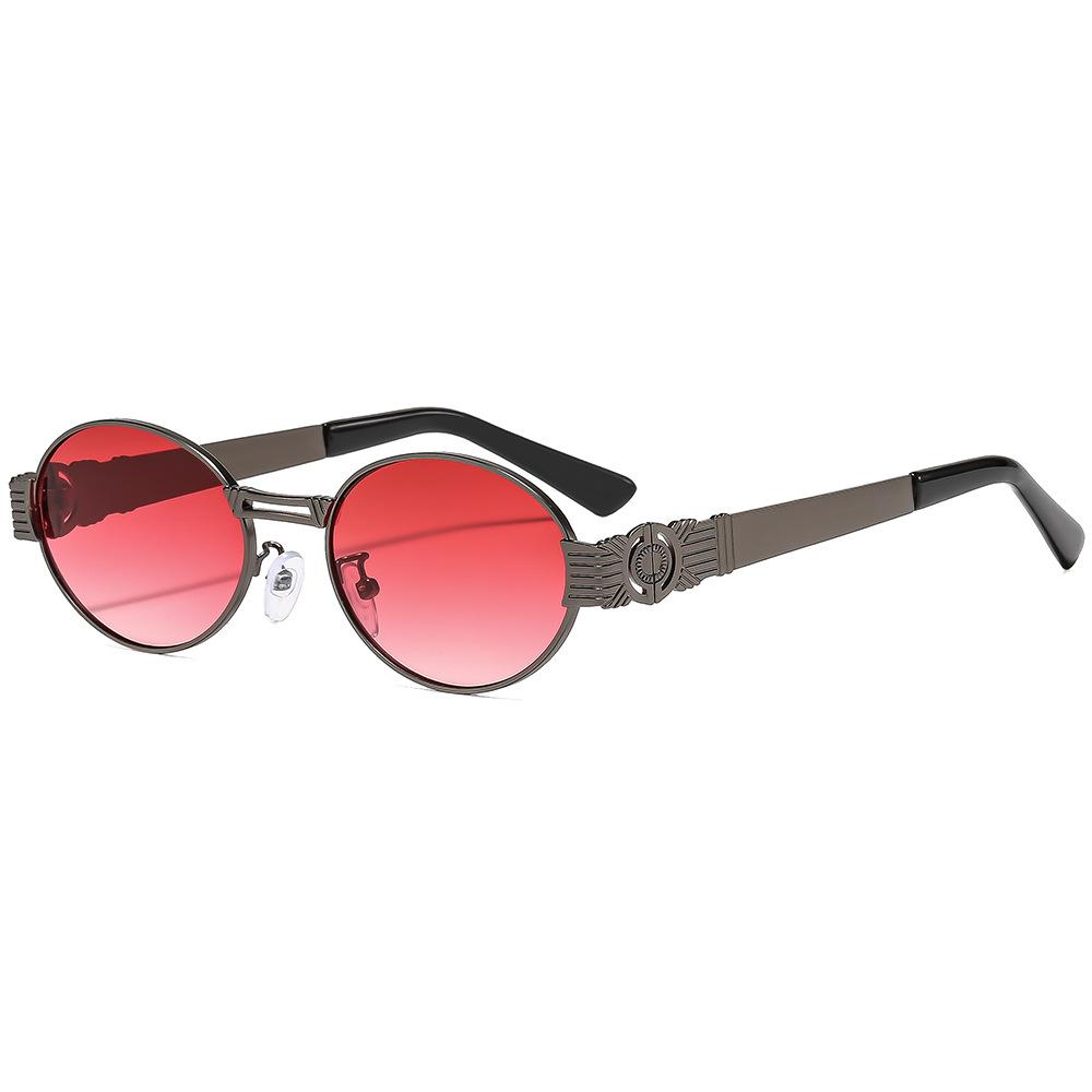 Latest Retro Oval Gradient Female Sunglasses Unique Luxury Frame Design Punk Stt All Match Male Gafas De Sol UV Protection 400