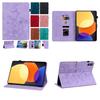 Для Xiaomi Poco Pad (Модели 2405CPCFBG). Чехол для планшета из искусственной кожи с изысканным цветочным тиснением