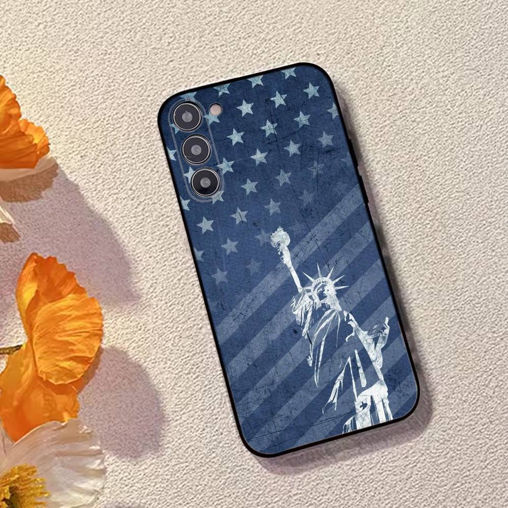 США А-Америка Флаг Чехол для телефона Силиконовый Мягкий Для Samsung Galaxy A73,A72,A71,A70,A53,A52,A51