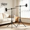Mannequin Head Support 0.5/1.6M Stand, Height Adjustable Wig Stand Tripod for Cosmetology, Hairdressing Training, Styling Cosmetology Practice
