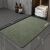 Простой воздушный коврик для ванной комнаты Diatom Mud Kitchen Strong Absorbent Quick Drying Toilet Door Non-Slip Mat Toilet Foot Mat