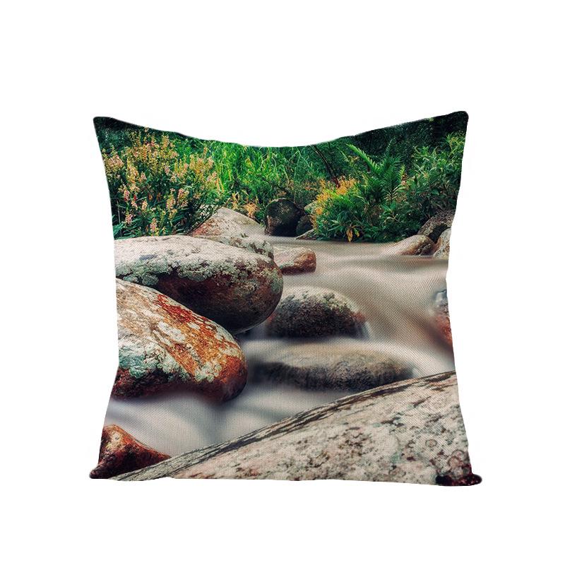 Дом Тропическое Растение Зеленые Листья Полиэстер Наволочка Дом Скандинавский Стиль Подушка Подушка для Талии Наволочка